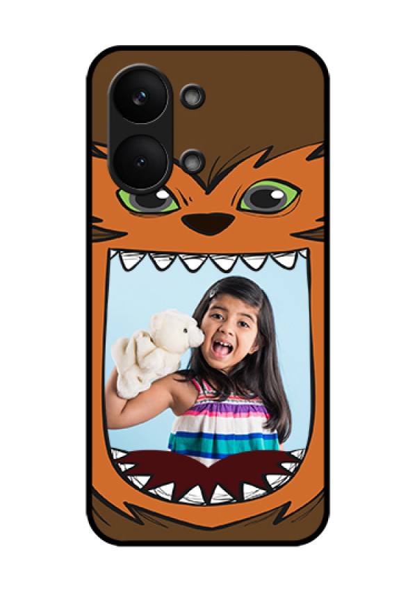Poco X8 Pro Max 5G Custom Glass Phone Case - Owl Monster Back Case Design