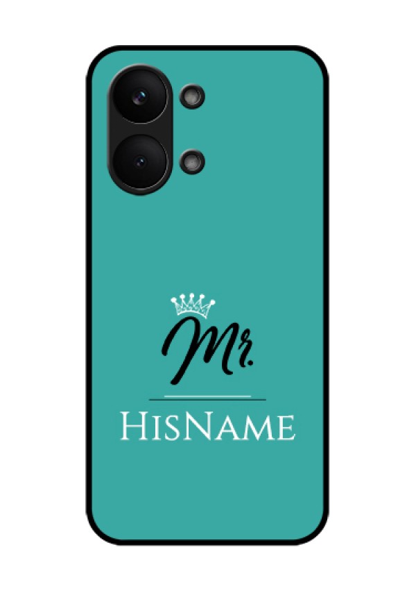 Poco X8 Pro Max 5G Custom Glass Phone Case - Mr With Name Design