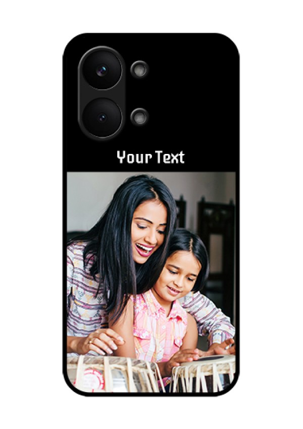 Poco X8 Pro Max 5G Custom Glass Phone Case - Photo With Name Design