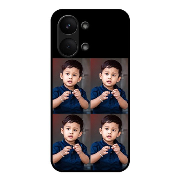 Poco X8 Pro Max 5G Custom Glass Phone Case - 4 Image Holder Design
