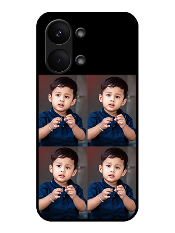Custom Poco X8 Pro Max 5G Custom Glass Phone Case - 4 Image Holder Design