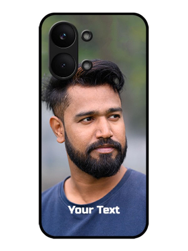 Custom Poco X8 Pro Max 5G Custom Glass Phone Case - Photo With Text Design