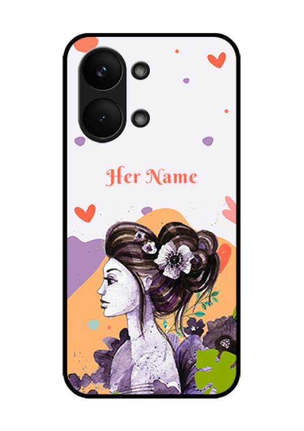 Poco X8 Pro Max 5G Custom Glass Phone Case - Woman And Nature Design