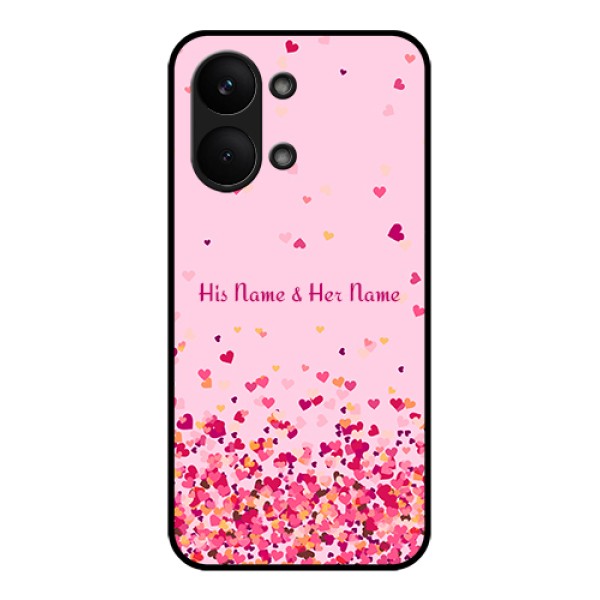 Poco X8 Pro Max 5G Custom Glass Phone Case - Floating Hearts Design