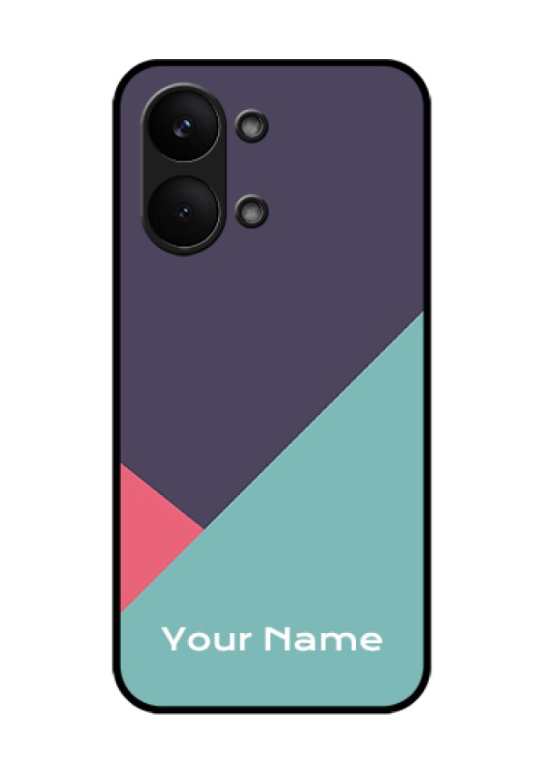 Poco X8 Pro Max 5G Custom Glass Phone Case - Tri Color Abstract Design
