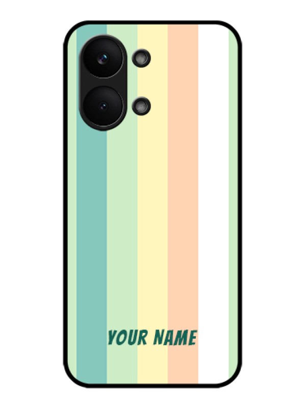Custom Poco X8 Pro Max 5G Custom Glass Phone Case - Multi - Colour Stripes Design