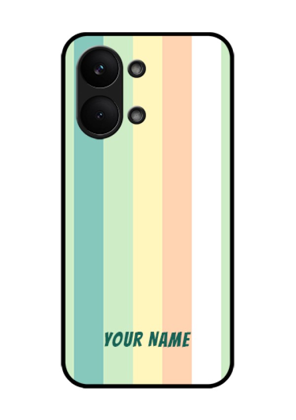 Poco X8 Pro Max 5G Custom Glass Phone Case - Multi - Colour Stripes Design