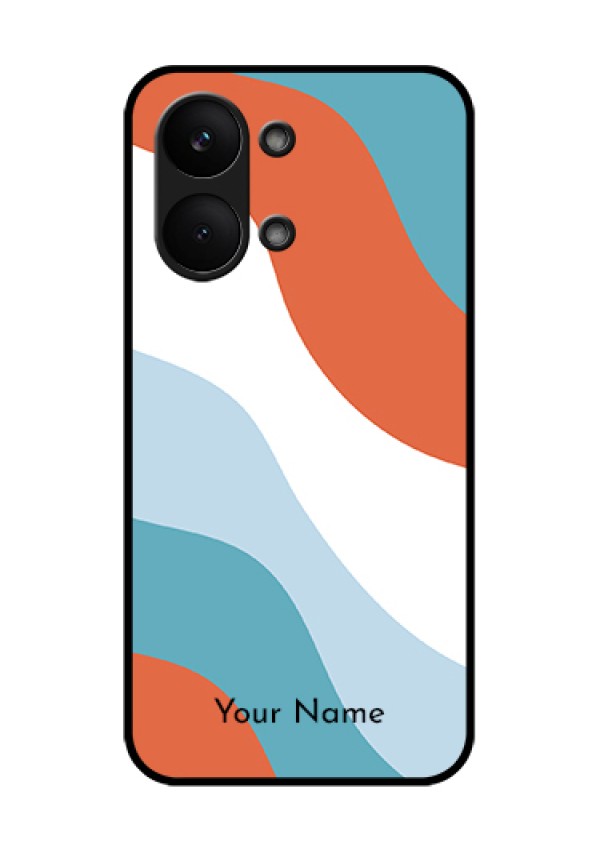 Poco X8 Pro Max 5G Custom Glass Phone Case - Coloured Waves Design