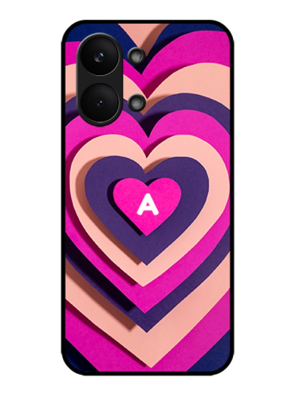 Custom Poco X8 Pro Max 5G Custom Glass Phone Case - Cute Heart Pattern Design