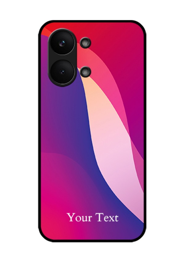 Poco X8 Pro Max 5G Custom Glass Phone Case - Digital Abstract Overlap Design