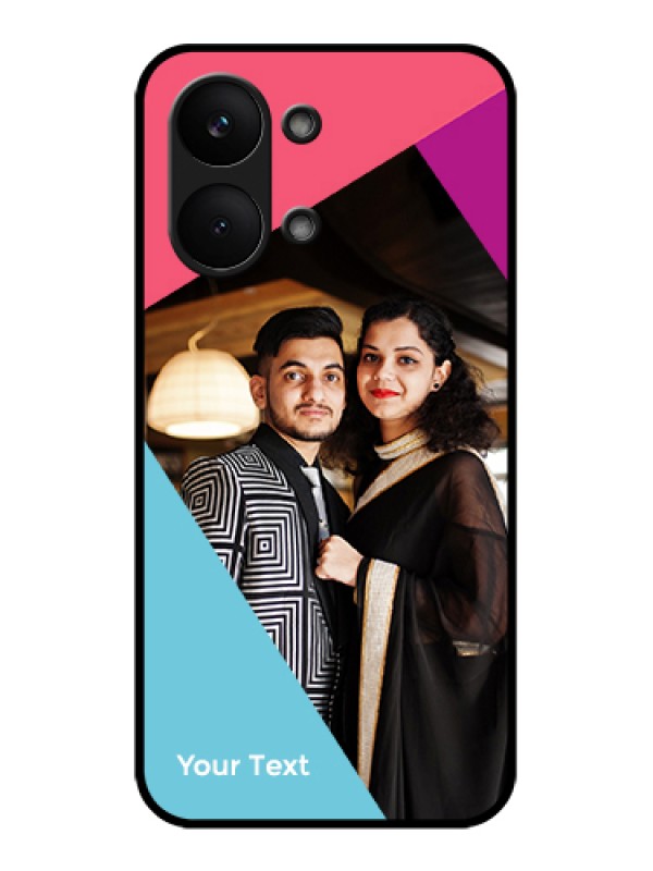 Custom Poco X8 Pro Max 5G Custom Glass Phone Case - Stacked Triple Colour Design