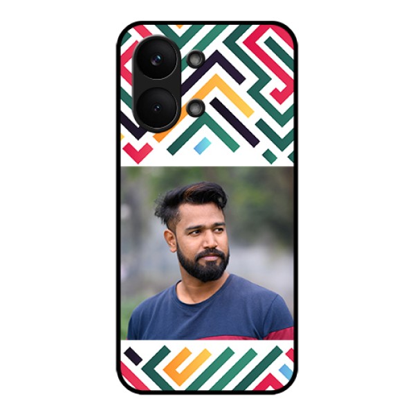 Poco X8 Pro Max 5G Custom Glass Phone Case - Colorful Maze Pattern Design Poco X8 Pro Max 5G Custom Glass Phone Case - Colorful Maze Pattern Design