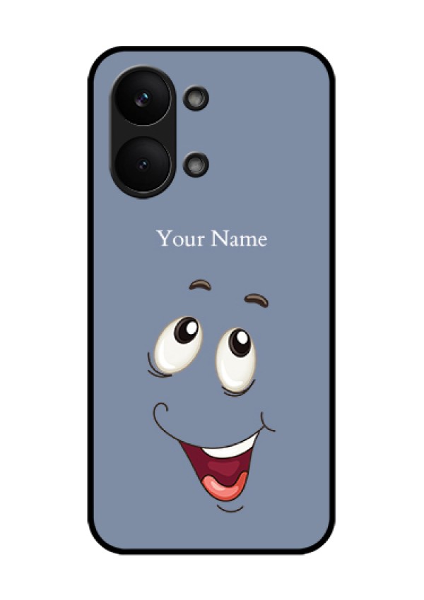 Poco X8 Pro Max 5G Custom Glass Phone Case - Laughing Cartoon Face Design