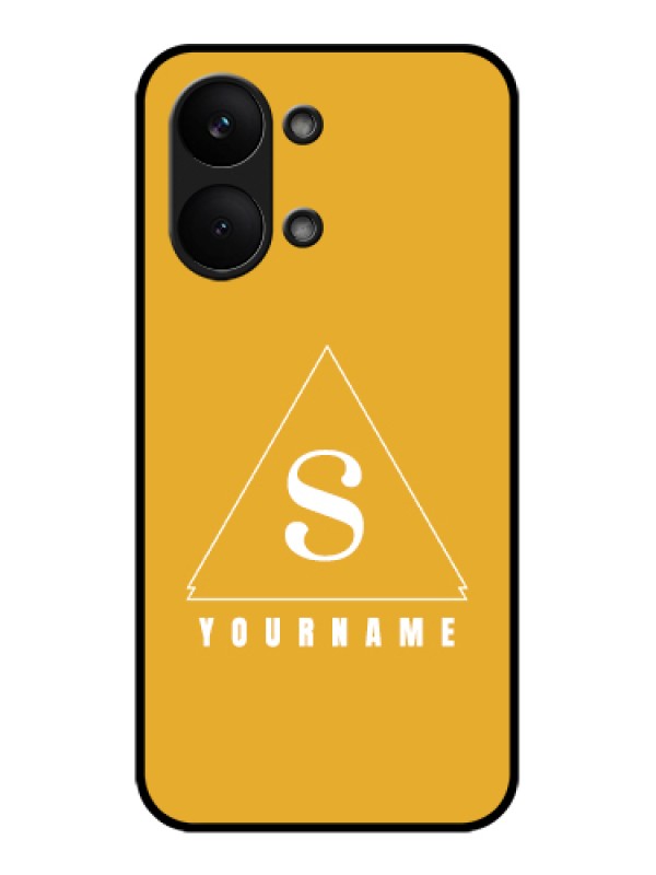 Custom Poco X8 Pro Max 5G Custom Glass Phone Case - Simple Triangle Design