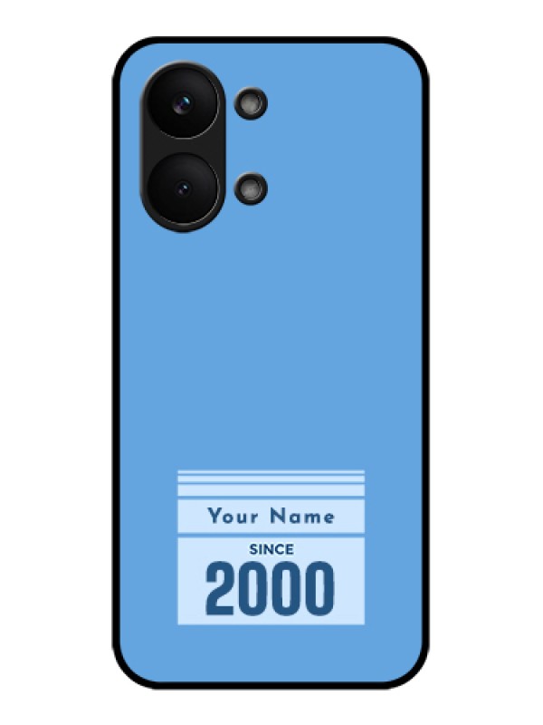 Custom Poco X8 Pro Max 5G Custom Glass Phone Case - Custom Year Of Birth Design
