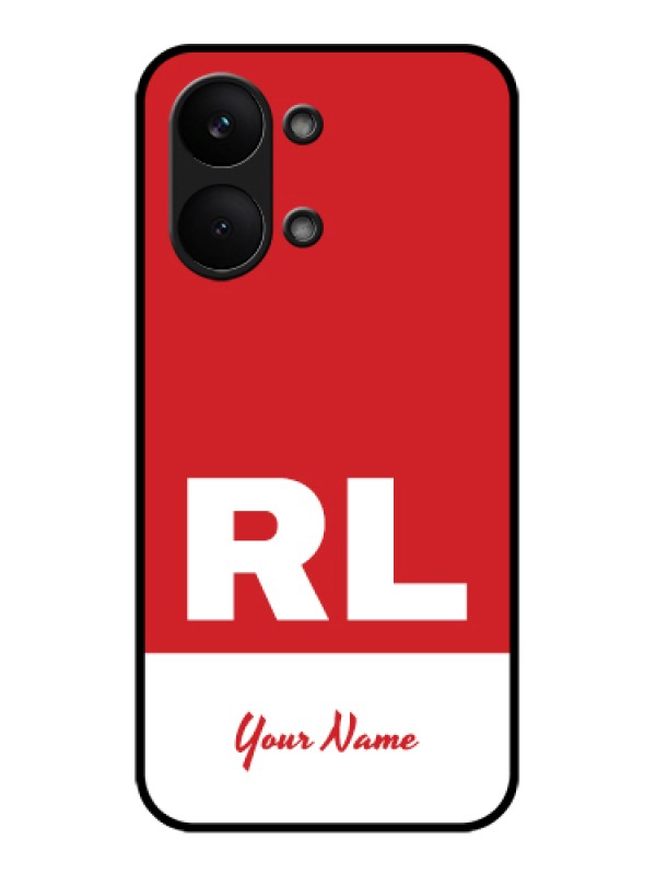 Custom Poco X8 Pro Max 5G Custom Glass Phone Case - Dual Tone Custom Text Design