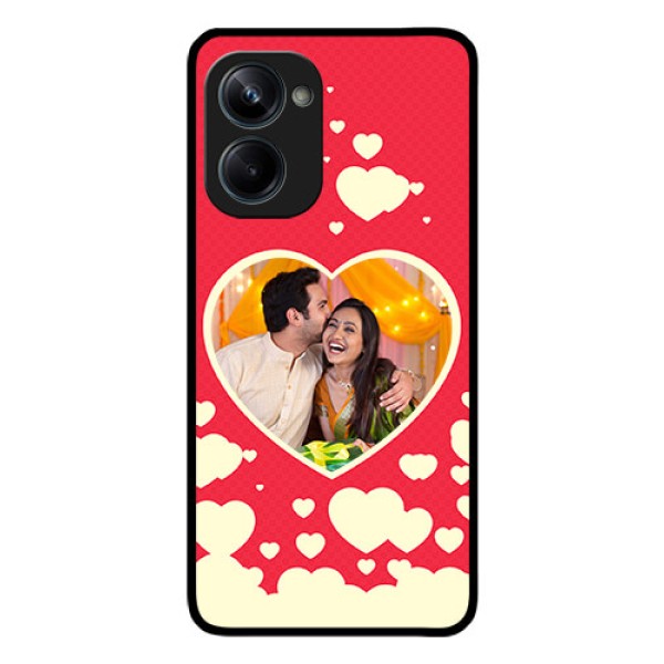 Realme 10 Pro 5G Custom Glass Mobile Case - Love Symbols Phone Cover Design
