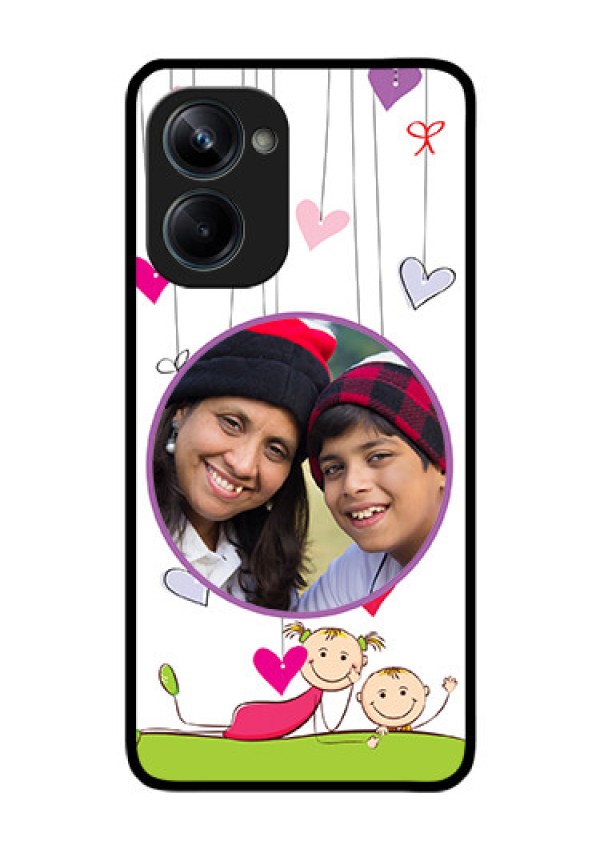 Realme 10 Pro 5G Photo Printing on Glass Case - Cute Kids Phone Case Design