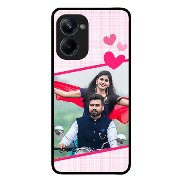 Realme 10 Pro 5G Custom Glass Phone Case - Love Shape Heart Design