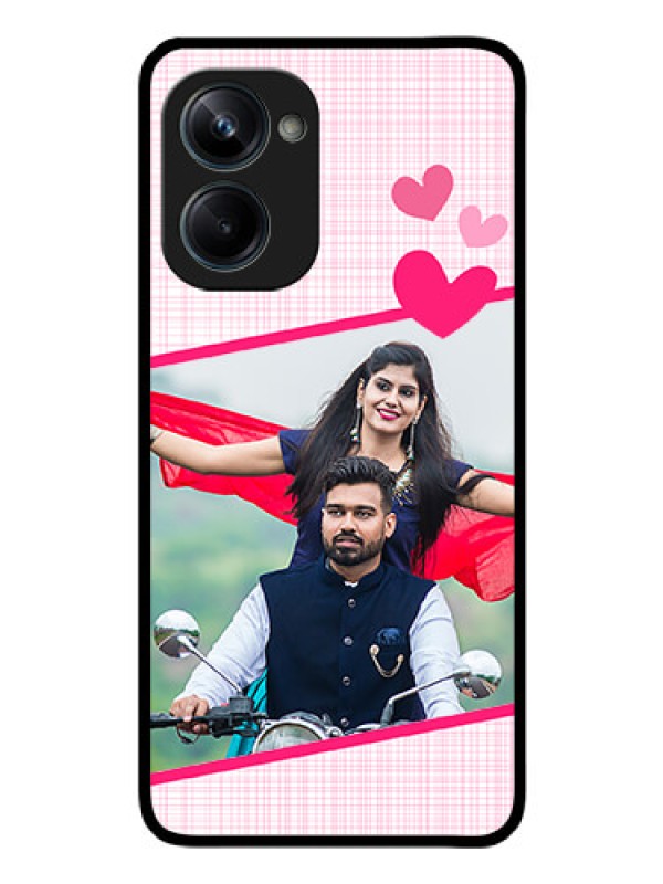 Custom Realme 10 Pro 5G Custom Glass Phone Case - Love Shape Heart Design