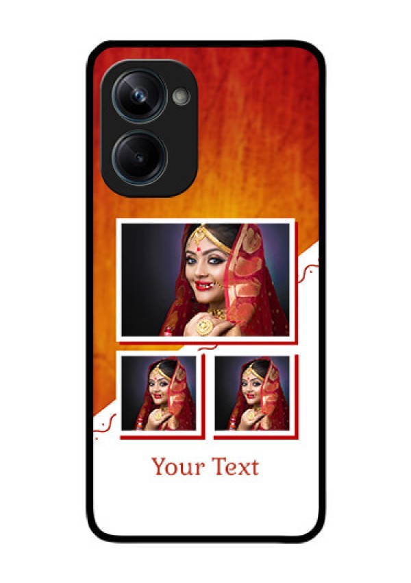 Realme 10 Pro 5G Custom Glass Phone Case - Wedding Memories Design