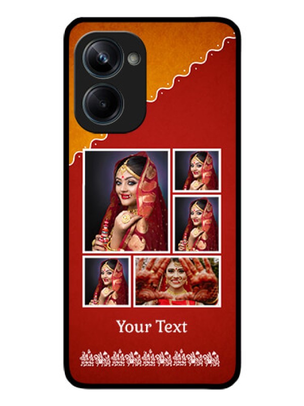 Custom Realme 10 Pro 5G Personalized Glass Phone Case - Wedding Pic Upload Design