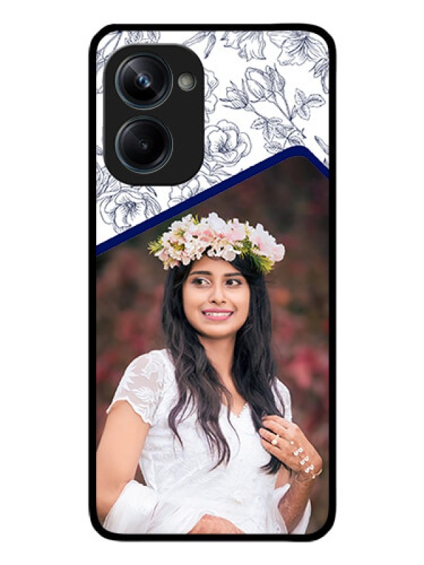 Custom Realme 10 Pro 5G Personalized Glass Phone Case - Premium Floral Design