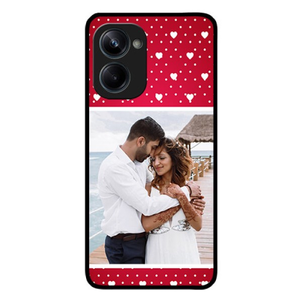 Realme 10 Pro 5G Photo Printing on Glass Case - Hearts Mobile Case Design Realme 10 Pro 5G Photo Printing on Glass Case - Hearts Mobile Case Design