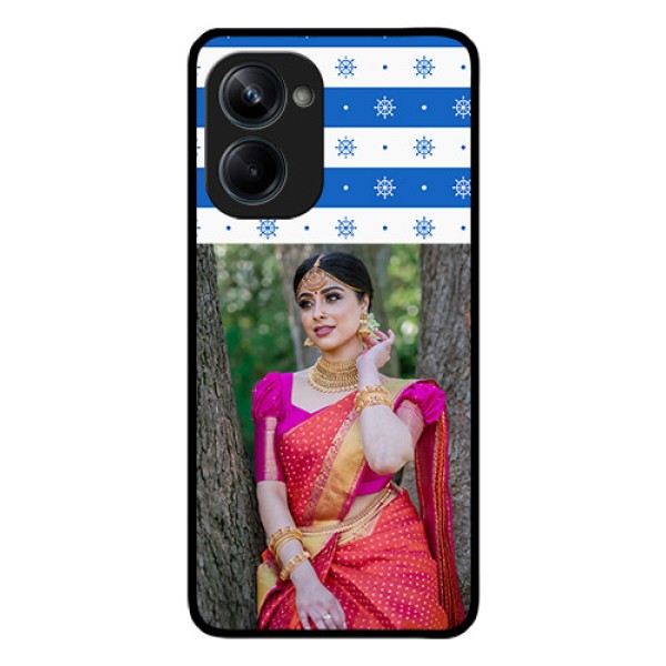 Realme 10 Pro 5G Photo Printing on Glass Case - Snow Pattern Design