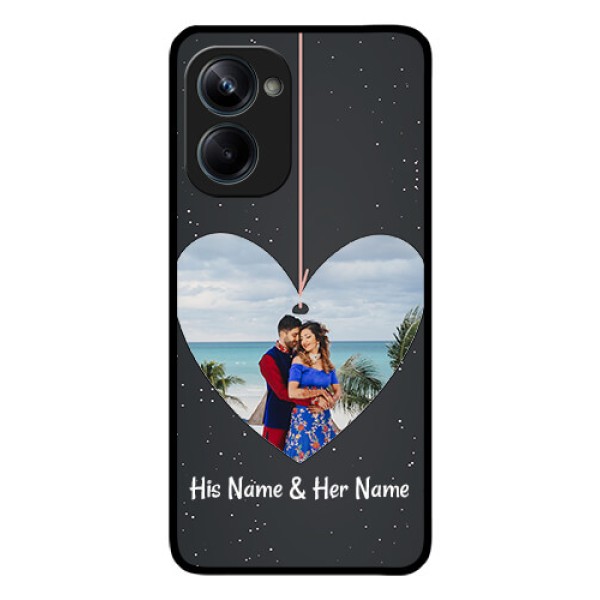 Realme 10 Pro 5G Custom Glass Phone Case - Hanging Heart Design