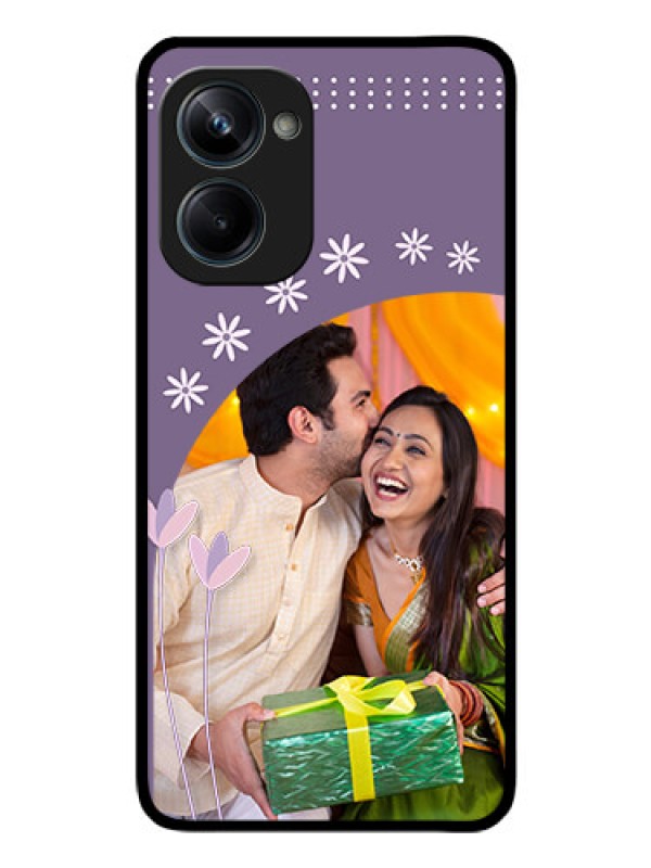 Custom Realme 10 Pro 5G Custom Glass Mobile Case - Lavender flowers design