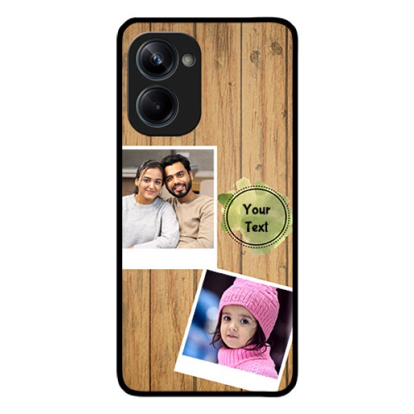 Realme 10 Pro 5G Custom Glass Phone Case - Wooden Texture Design
