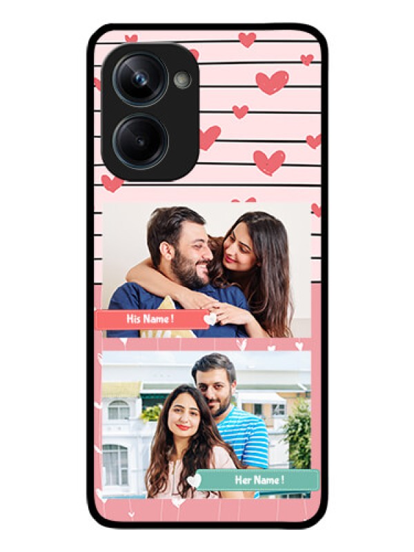 Custom Realme 10 Pro 5G Custom Glass Mobile Case - Photo with Heart Design