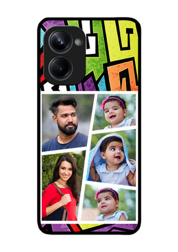 Realme 10 Pro 5G Custom Glass Phone Case - Graffiti pattern Design