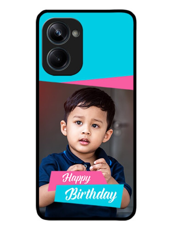 Custom Realme 10 Pro 5G Personalized Glass Phone Case - Image Holder with 2 Color Design