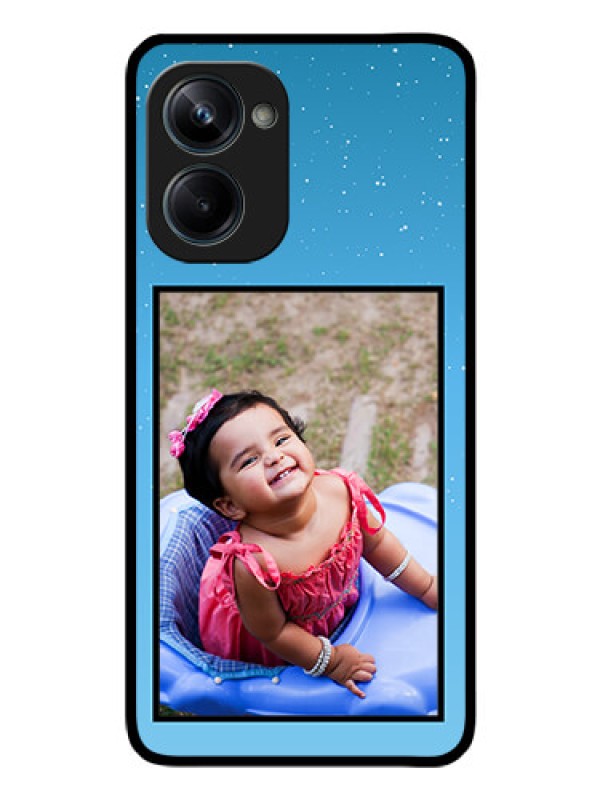 Custom Realme 10 Pro 5G Custom Glass Mobile Case - Wave Pattern Colorful Design