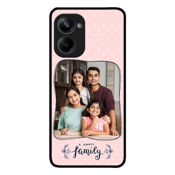 Realme 10 Pro 5G Custom Glass Phone Case - Family with Dots Design