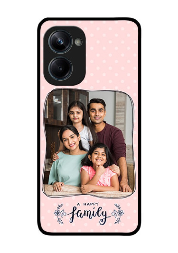 Realme 10 Pro 5G Custom Glass Phone Case - Family with Dots Design