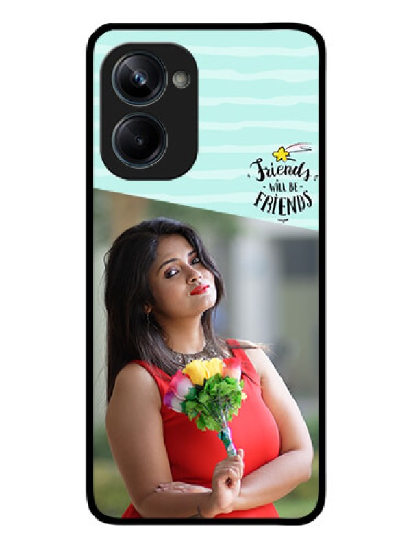 Custom Realme 10 Pro 5G Custom Glass Phone Case - Friends Picture Icon Design