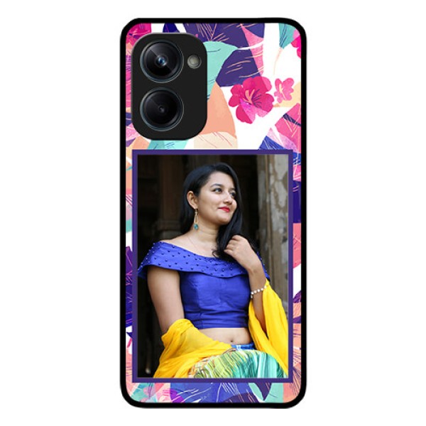 Realme 10 Pro 5G Custom Glass Mobile Case - Abstract Floral Design