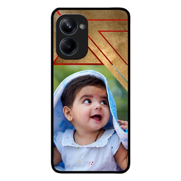 Realme 10 Pro 5G Personalized Glass Phone Case - Gradient Abstract Texture Design
