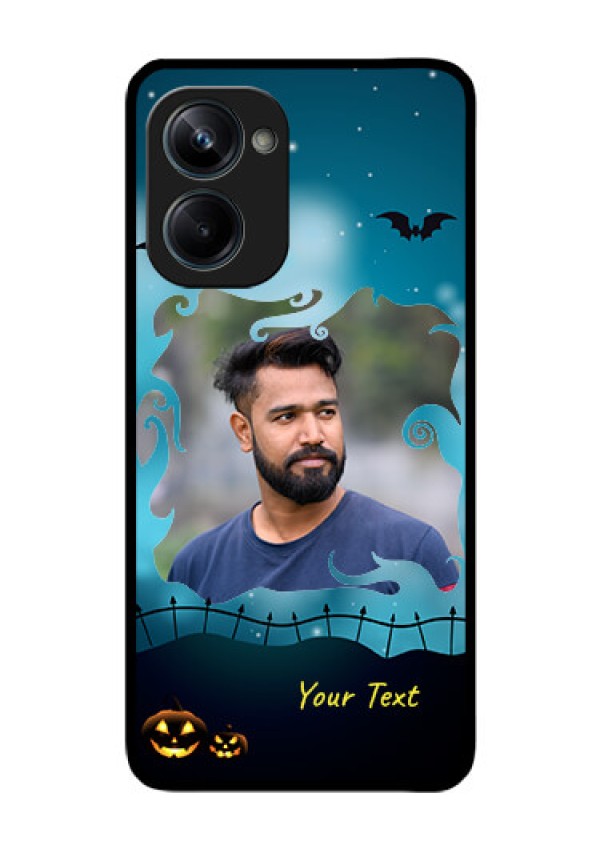 Realme 10 Pro 5G Custom Glass Phone Case - Halloween frame design