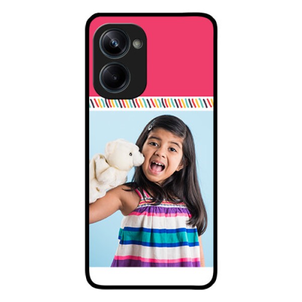 Realme 10 Pro 5G Personalized Glass Phone Case - Line art design