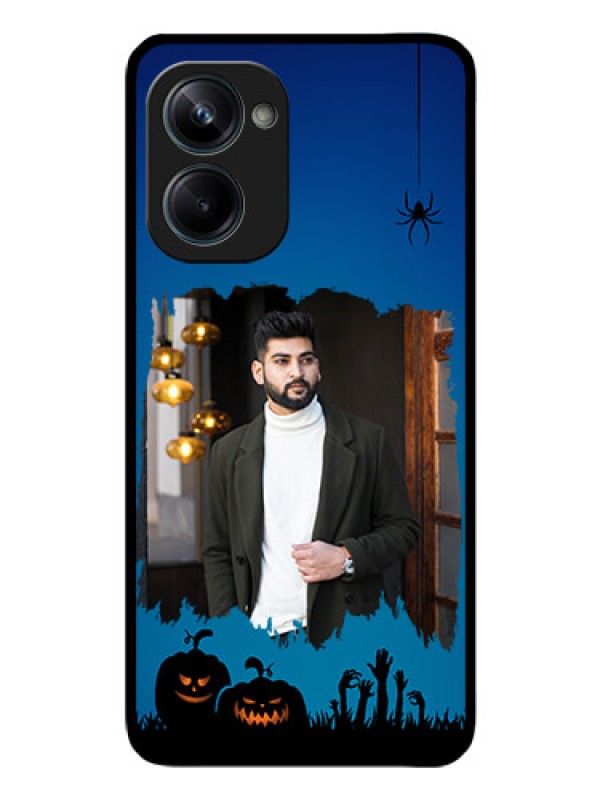Custom Realme 10 Pro 5G Photo Printing on Glass Case - with pro Halloween design