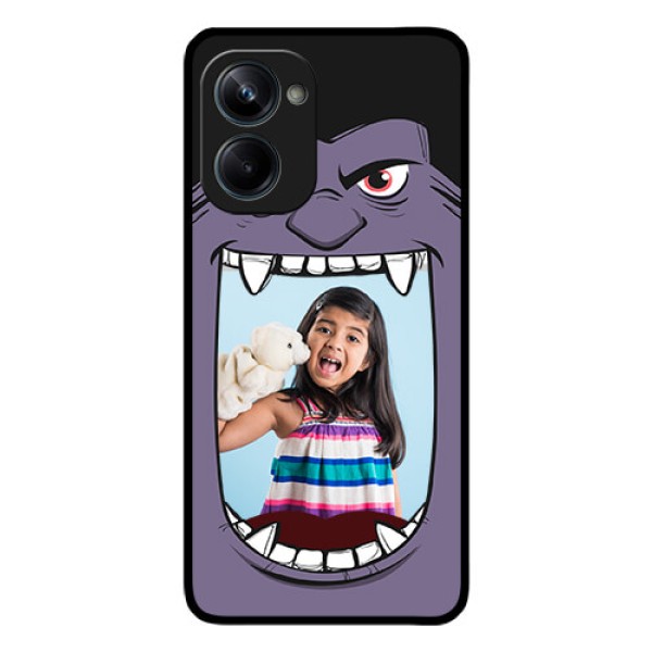 Realme 10 Pro 5G Custom Glass Phone Case - Angry Monster Design