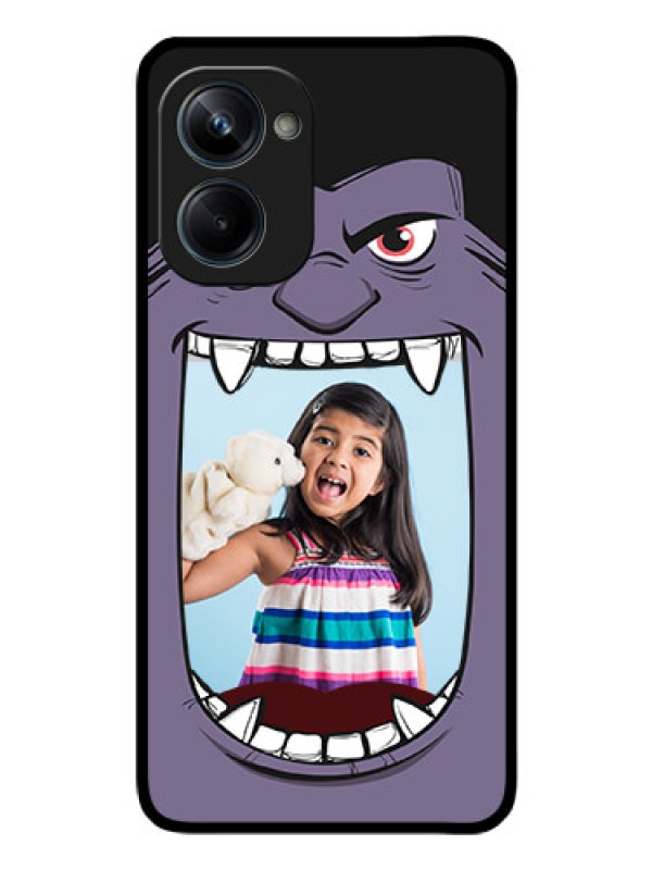 Custom Realme 10 Pro 5G Custom Glass Phone Case - Angry Monster Design