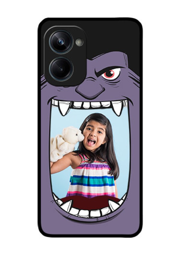 Realme 10 Pro 5G Custom Glass Phone Case - Angry Monster Design