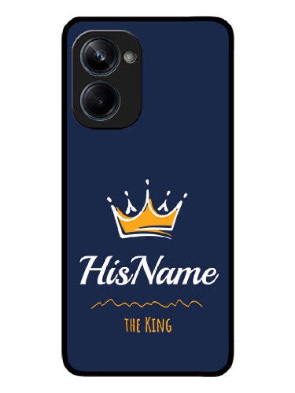 Custom Realme 10 Pro 5G Glass Phone Case King with Name