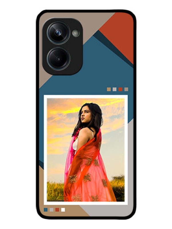 Custom Realme 10 Pro 5G Personalized Glass Phone Case - Retro color pallet Design