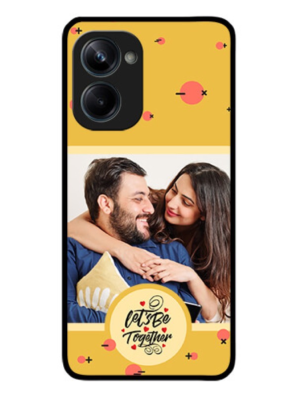 Custom Realme 10 Pro 5G Photo Printing on Glass Case - Lets be Together Design